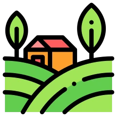 Campo en color