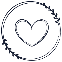 Corazón en un círculo
