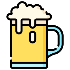 Jarra de cerveza en color