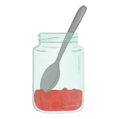 Frasco con cuchara